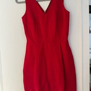 Armani Exchange Red Sheath Mini Dress
